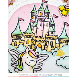 Mama Elephant CASTLE IN THE SKY Clear Stamp