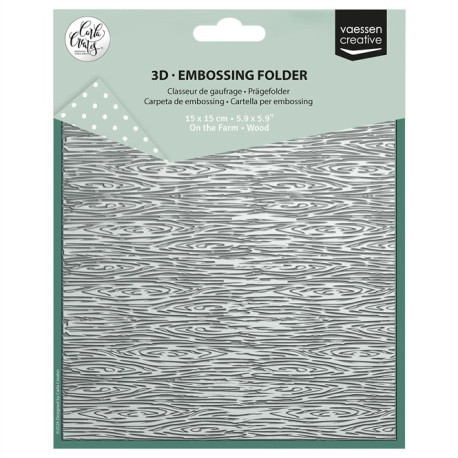 Vaessen Creative Embossing Folder by Carla Creates Wood On The Farm
