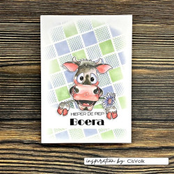 Vaessen Creative Stencil Kitchen Towel On The Farm