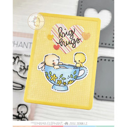 Mama Elephant TEA FOR TWO SET Clear Stamp + CUTS