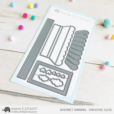 Mama Elephant Sherbet Awning CREATIVE CUTS