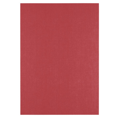 10 fogli Cartoncino Trama Lino A4 RUBY 250 gsm