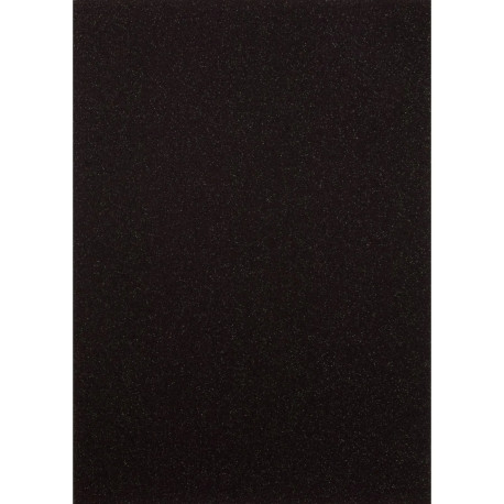 5 fogli A4 Carta Glitterata Florence BLACK 250gsm