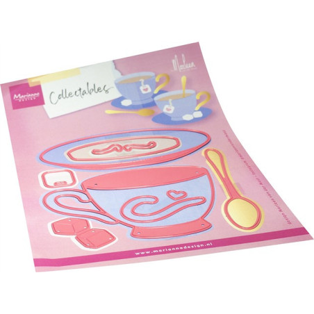 Marianne Design Collectables Cup & Saucer by Marleen