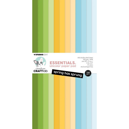 Studio Light Creative Craftlab Essentials Unicolor Paper Pad Spring Has Sprung