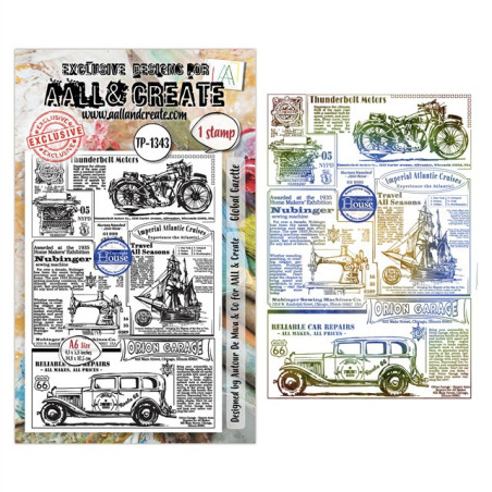 AALL & Create Stamp Set A6 1343 Global Gazette