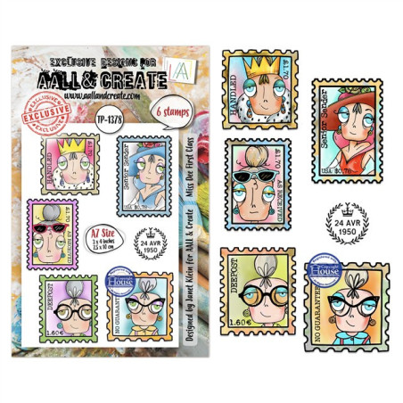AALL & Create Stamp Set A7 1378 Miss Dee First Class