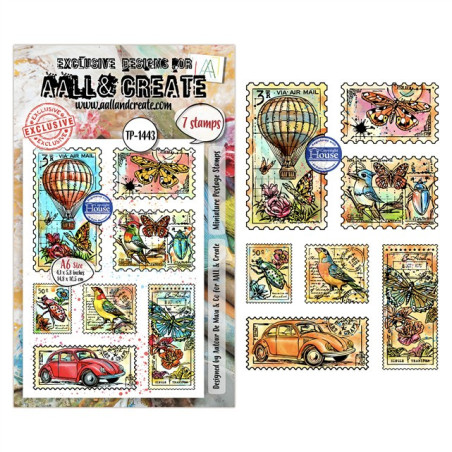 AALL & Create Stamp Set A6 1443 Miniature Postage Stamps