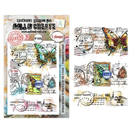 AALL & Create Stamp Set A7 1446 Fragments In Transit