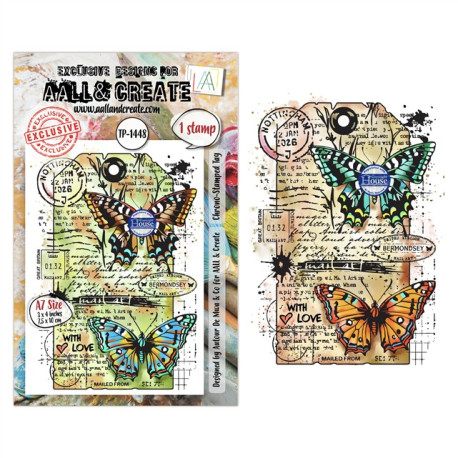 AALL & Create Stamp Set A7 1448 Chrono-Stamped Tag
