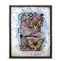 AALL & Create Stamp Set A7 1448 Chrono-Stamped Tag