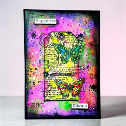 AALL & Create Stamp Set A7 1448 Chrono-Stamped Tag