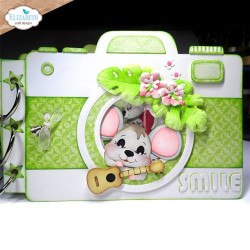 Elizabeth Craft Designs Destination Fun Die Camera and Suitcase Build a Book