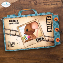 Elizabeth Craft Designs Destination Fun Die Camera and Suitcase Build a Book
