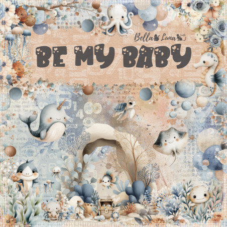 Bellaluna Crafts BE MY BABY COLLECTION Paper Pad 20x20cm