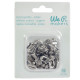 We R Crop-A-Dile Oval Eyelets SILVER 50 pezzi
