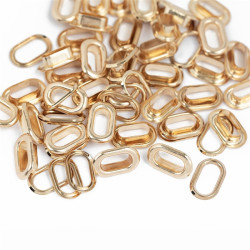 We R Crop-A-Dile Oval Eyelets GOLD 50 pezzi