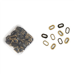 We R Crop-A-Dile Oval Eyelets COPPER 50 pezzi