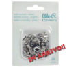 We R Crop-A-Dile Oval Eyelets SILVER 50 pezzi