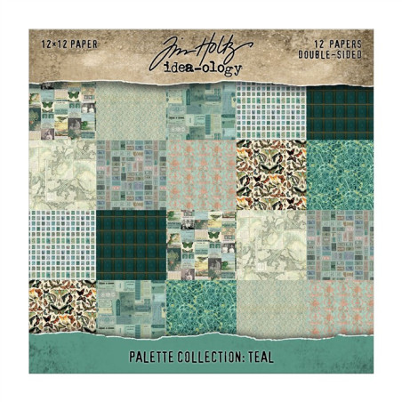 Idea-ology Tim Holtz Palette Collection Teal 30x30cm