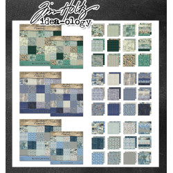 Idea-ology Tim Holtz Palette Collection Teal 30x30cm