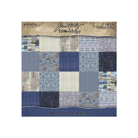 Idea-ology Tim Holtz Palette Collection INDIGO 20x20cm
