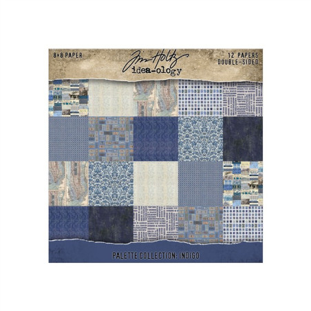 Idea-ology Tim Holtz Palette Collection INDIGO 20x20cm