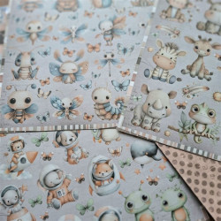 Bellaluna Crafts BELLALUNA BE MY BABY Cut-Outs Paper Pad 20x20cm