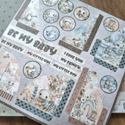 Bellaluna Crafts BE MY BABY FRAMES AND COMPLEMENTS Paper Pad 30x30cm