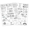 Craft Consortium The Collector Rub on Transfers Postage