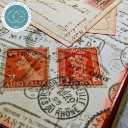 Craft Consortium The Collector Rub on Transfers Postage