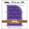Crealies X-tra Dies no. 125 ATC with One Rounded Corner and Little Stripes