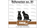 Crealies Silhouetzz Dies no. 21 Cats Sitting
