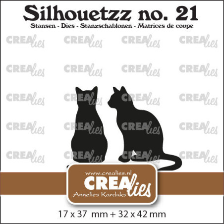 Crealies Silhouetzz Dies no. 21 Cats Sitting