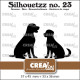 Crealies Silhouetzz Dies no. 23 Dogs Sitting