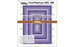 Crealies Crea-Nest-Lies XXL dies no. 189 Rectangles with dots and stripes