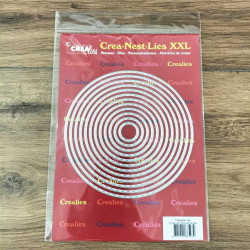 Crealies Crea-Nest-Lies XXL dies no. 186 Circles with dots and stripes