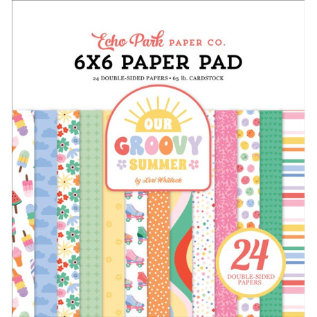 Echo Park Our Groovy Summer Paper Pad 15x15cm