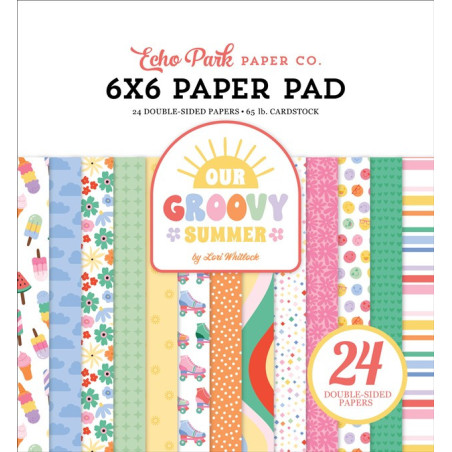 Echo Park Our Groovy Summer Paper Pad 15x15cm