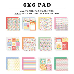 Echo Park Our Groovy Summer Paper Pad 15x15cm