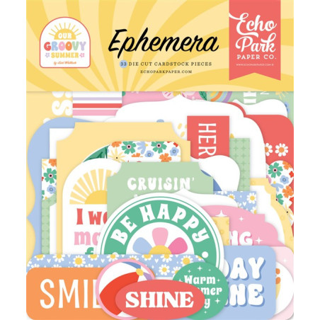 Echo Park Our Groovy Summer Ephemera 33pz