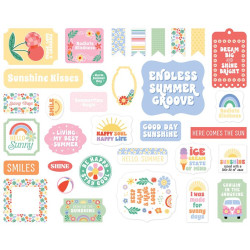 Echo Park Our Groovy Summer Ephemera 33pz