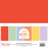 Echo Park Our Groovy Summer Coordinating Solids Paper Pack 30x30cm