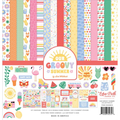 Echo Park Our Groovy Summer Collection Kit 30x30cm