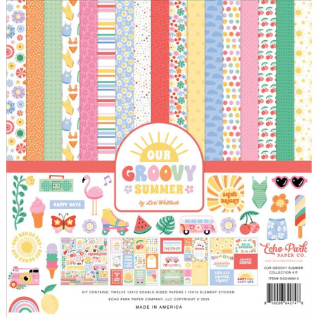 Echo Park Our Groovy Summer Collection Kit 30x30cm