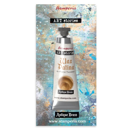 Stamperia Art Stories Wax Patina Antique BRASS 40ml