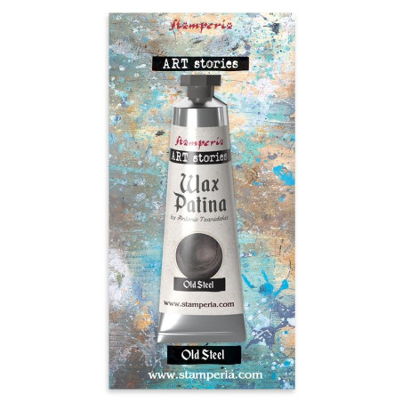 Stamperia Art Stories Wax Patina OLD STEEL 40ml