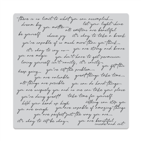 Hero Arts From The Vault Spring Cling Rubber Stamp Positive Script Bold Prints