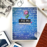 Hero Arts From The Vault Spring Cling Rubber Stamp Positive Script Bold Prints