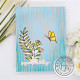 Hero Arts From The Vault Spring Cling Rubber Stamp Rain Texture Bold Prints